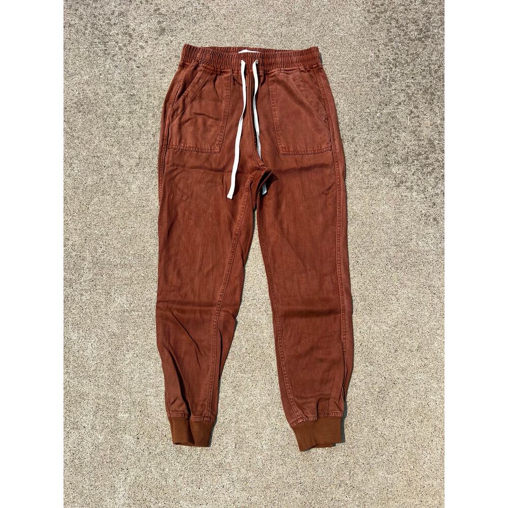 Dear John XS Rust Tencel Joggers Pull On Elastic Waist Sustainable Casual Soft